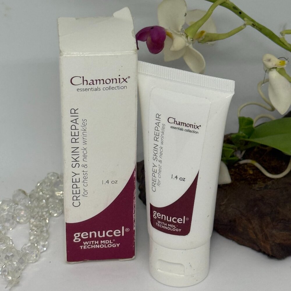Chamonix Genucel Crepey Skin Repair for Chest & Neck Wrinkles - 1.4 oz - NIB*